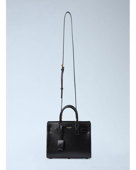 Saint Laurent Black Sac De Jour Nano Handbag