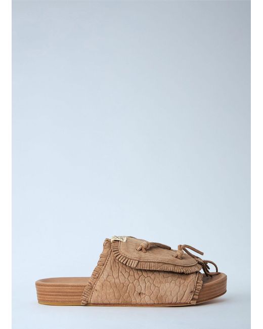 Visvim Blue Christo Shaman Folk Sandals for men