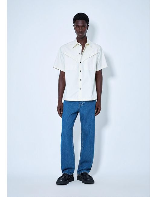 Bottega Veneta Blue Straight-Leg Denim Jeans for men