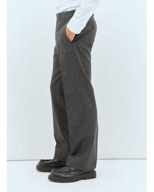 Miu Miu Gray Marled Wool Pants for men