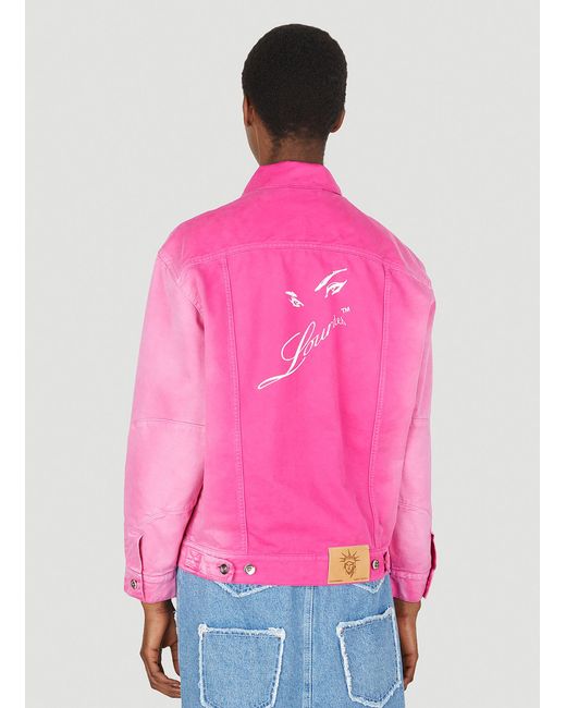 Lourdes Pink Trucker Jacket