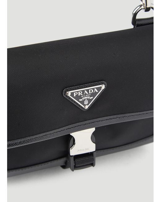 Prada Renylon Phone Crossbody Bag in White for Men Lyst