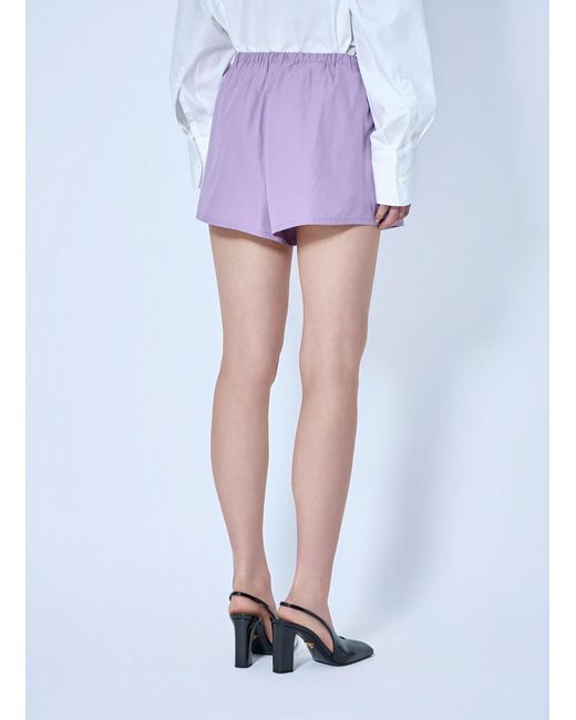 Prada Blue Elasticated Waist Utility Shorts