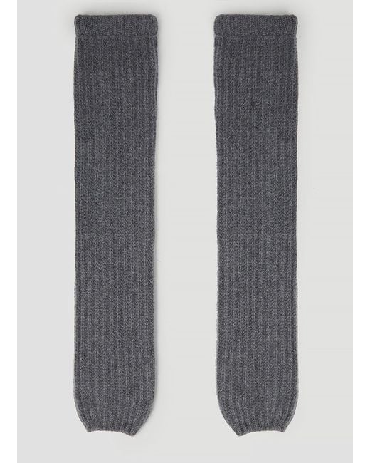 Gucci Gray Knit Cashmere Leg Warmers for men