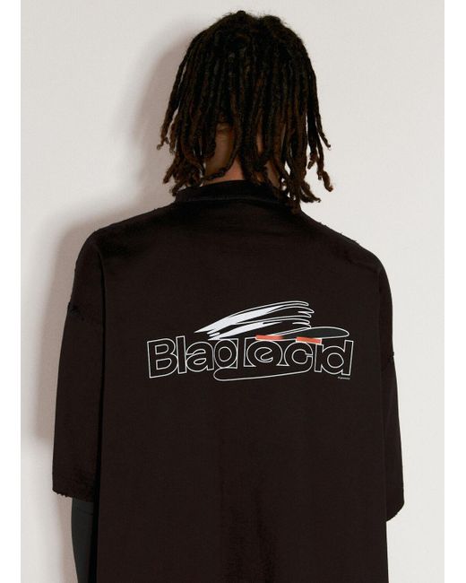 Balenciaga Black Uv Sleeves T-shirt for men