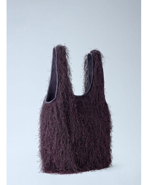 Dries Van Noten Purple Marche Medium Tote Bag