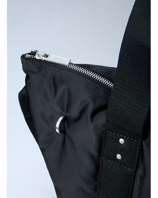 Rick Owens Black Nylon Tote Bag for men