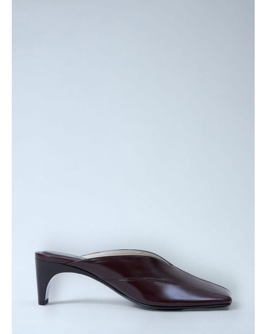 Phoebe Philo Gray Tilt Mules