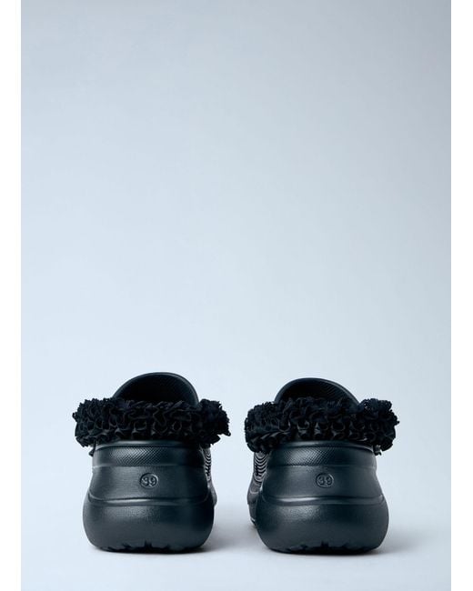 Balenciaga Blue Crocs Mule Strap
