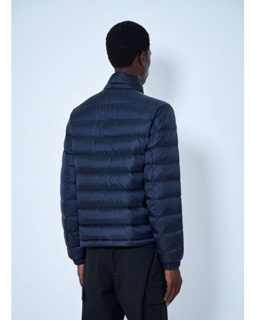 Moncler Blue Verith Hooded Short Down Jacket for men