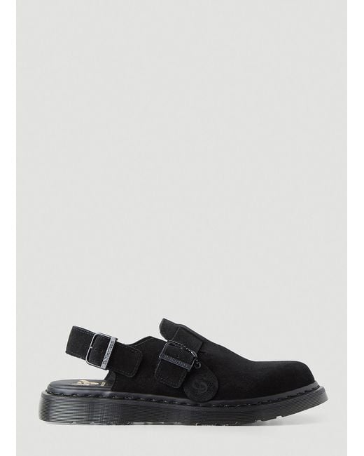 Dr. Martens Leather Jorge Buckle Mules in Black for Men | Lyst