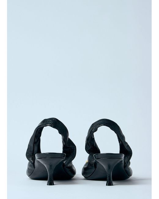 Balenciaga Blue Monaco Slingback Heels