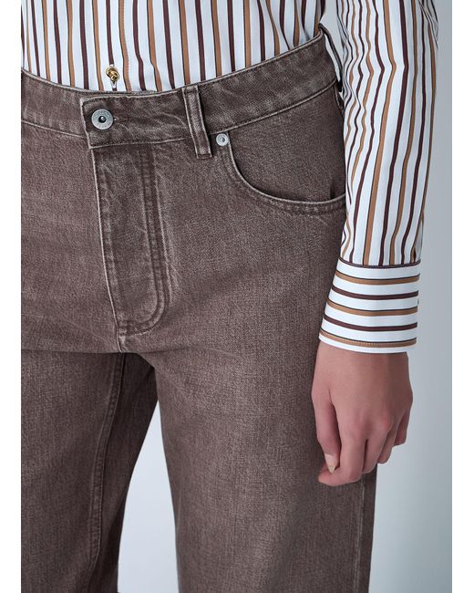 Bottega Veneta Gray Five-Pocket Jeans