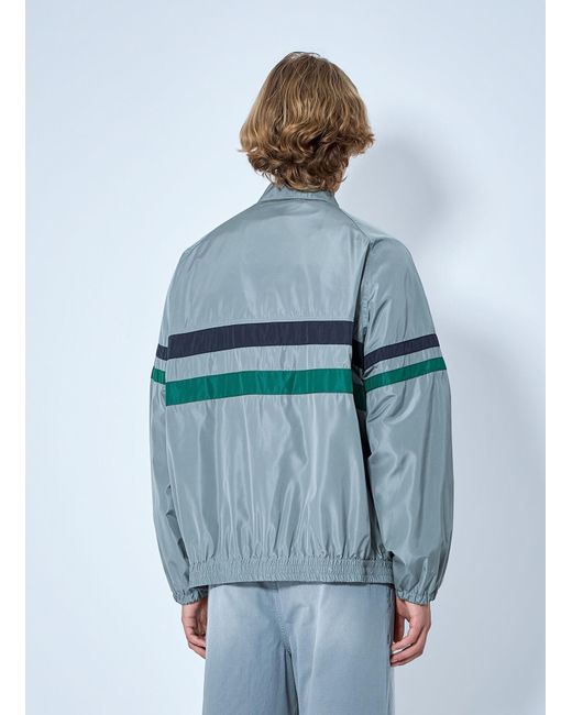 Miu Miu Blue Technical Silk Blouson Jacket for men