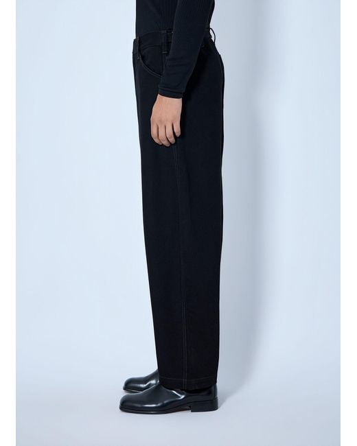 Lemaire Blue Maxi Workwear Pants for men