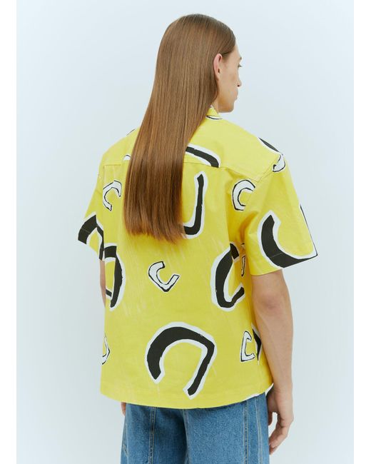 Jacquemus Yellow La Chemise Jean Shirt for men