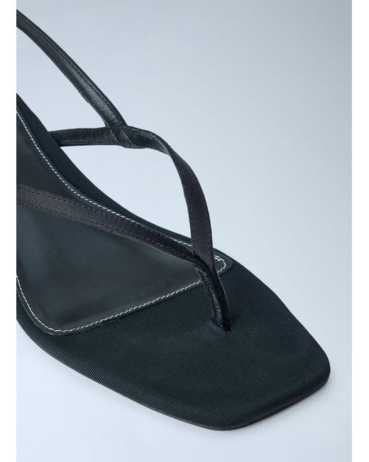 Totême  White Slingback Satin Sandals