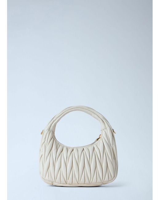 Miu Miu Blue Small Wander Matelassé Hobo Bag