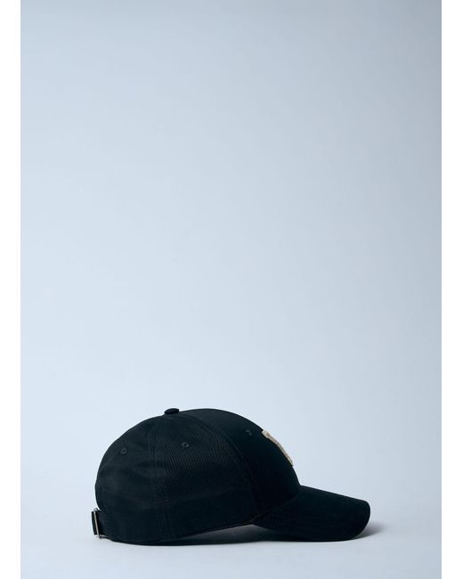 Saint Laurent Blue Logo Motif Baseball Cap
