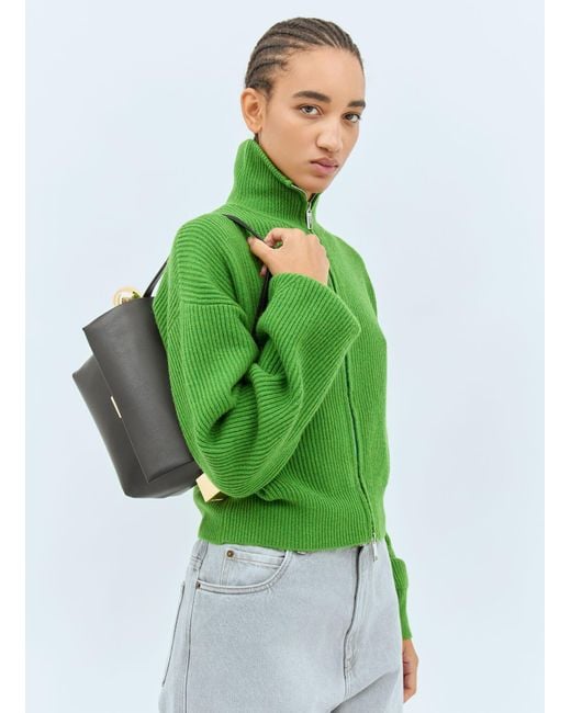 Jacquemus Green Le Rond Carrã Handbag