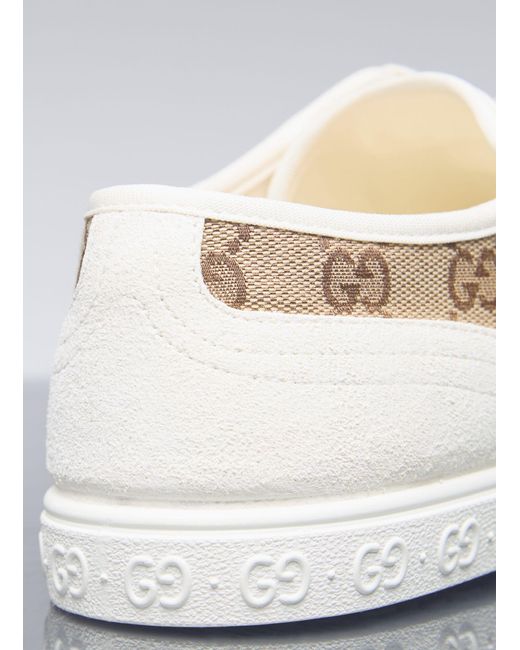 Gucci Gray Gg Canvas Sneakers