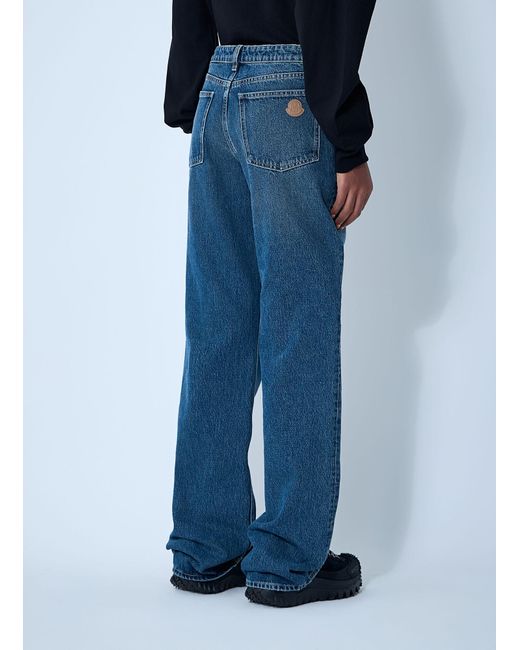 Moncler Blue Five-Pocket Jeans
