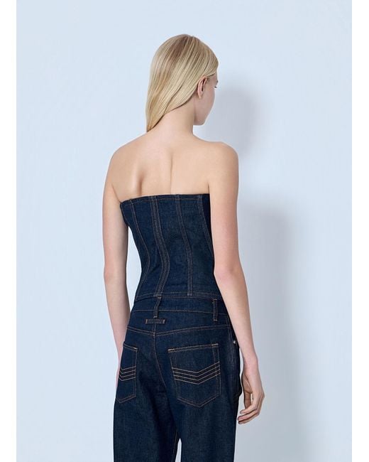 Jean Paul Gaultier Blue Denim Corset