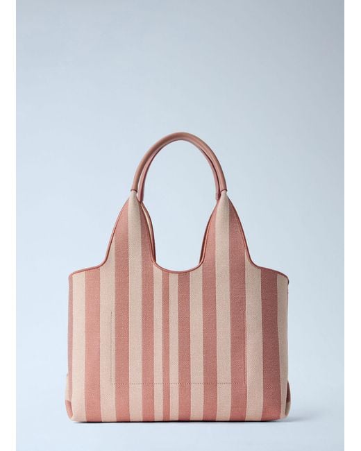 Chloé Pink Chloé Stripy East-West Tote Bag