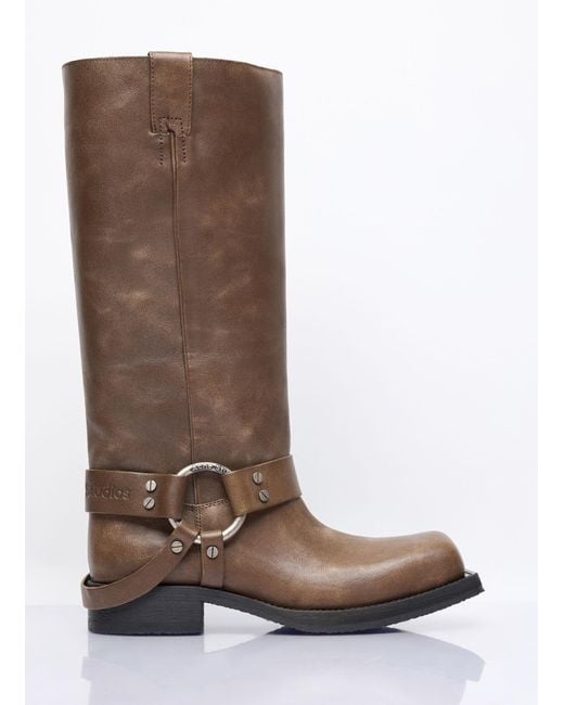 Acne leather boots sale