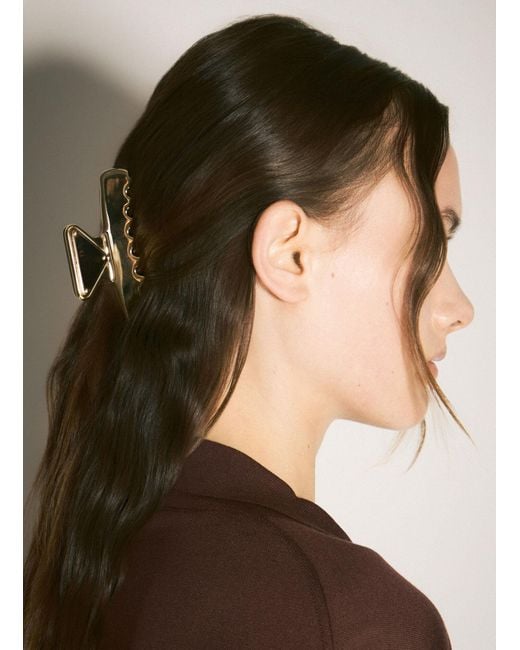 【Prada】 Hair Clip Steel Gray Metal hair clip | PRADA
