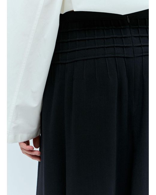 Chloé Black Flared Midi Skirt