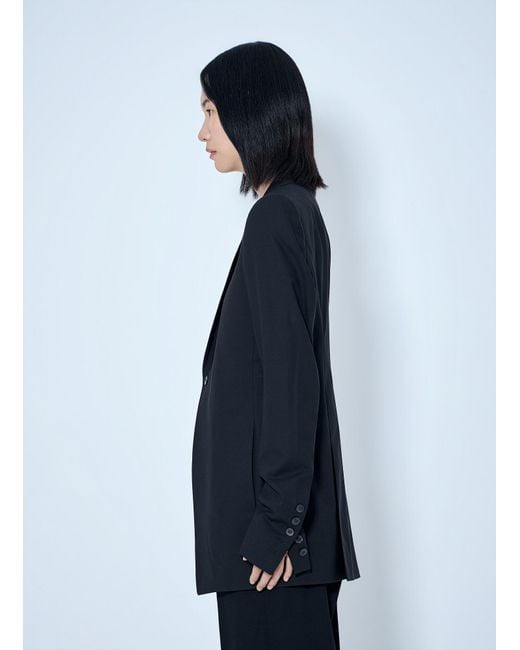 Rick Owens Blue Extreme Soft Blazer
