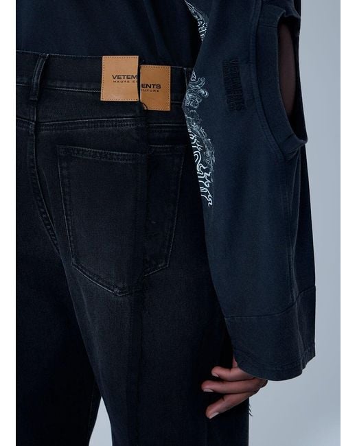 Vetements Blue Reconstructed Jeans for men