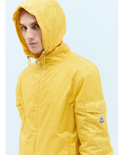 Moncler Yellow Etiache Hooded Jacket for men