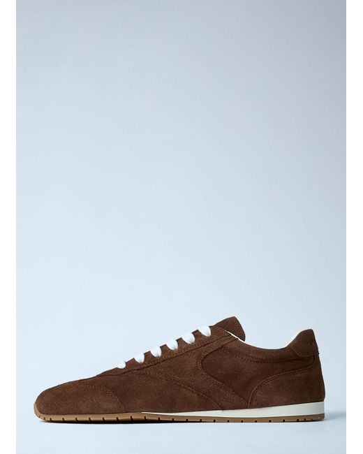 Prada Brown Suede Sneakers