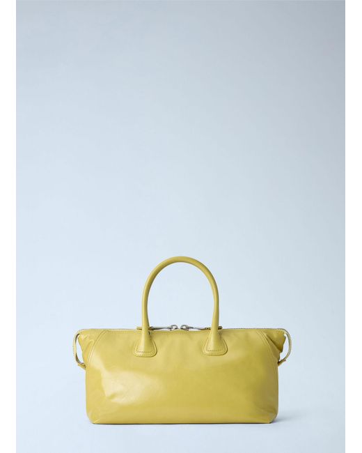 Miu Miu Blue Leather Top Handle Bag