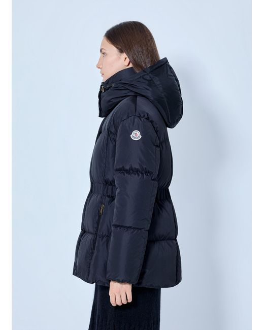Moncler Blue Agneux Hooded Short Down Jacket