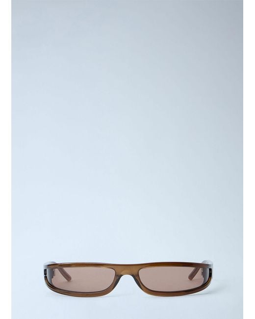 Rick Owens White Fog Sunglasses for men