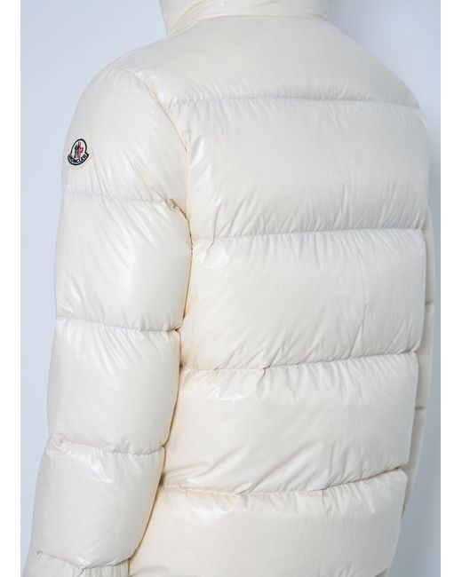 Moncler White Abbadia Down Jacket