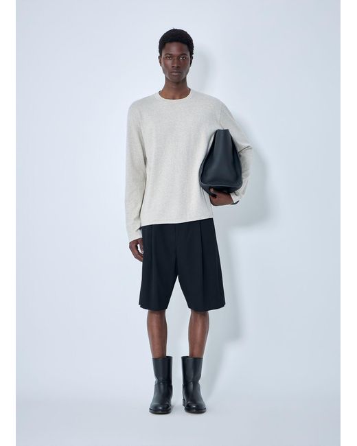 The Row Blue Sayed Wool Shorts for men