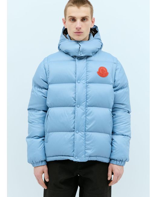Moncler Cyclone 2 In 1 Down Jacket in Blue for Men Lyst UK