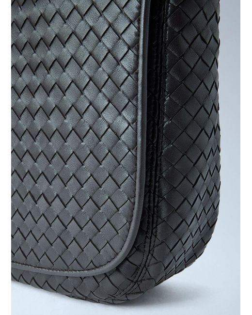Bottega Veneta Black Veneto Large Messenger Bag for men