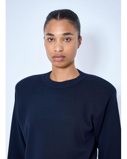 Rohe Blue Statement Shoulder Crewneck