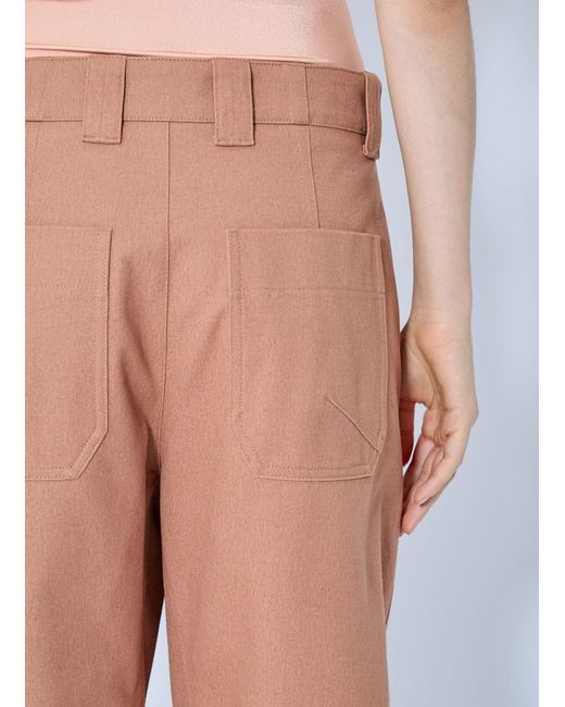 Chloé Pink Wide-leg Barrel Trousers