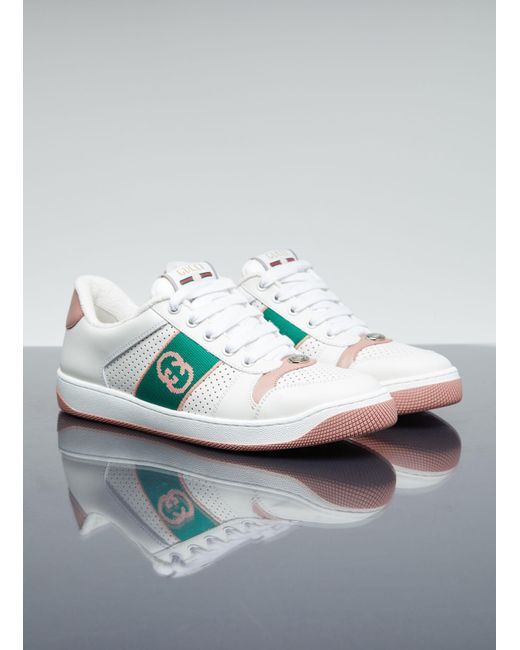 Gucci White Interlocking G Sneakers