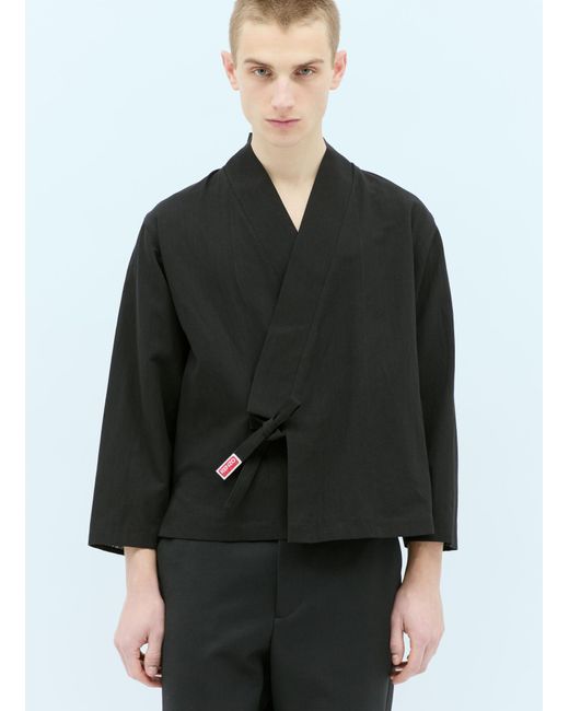 KENZO Black Kimono Jacket for men