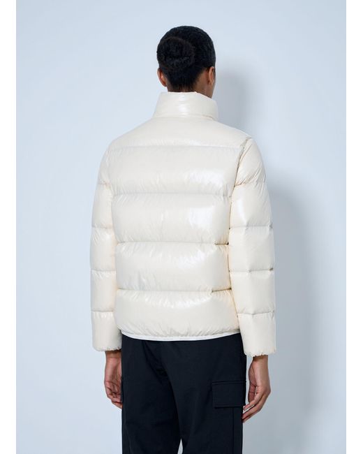 Moncler White Abbadia Down Jacket