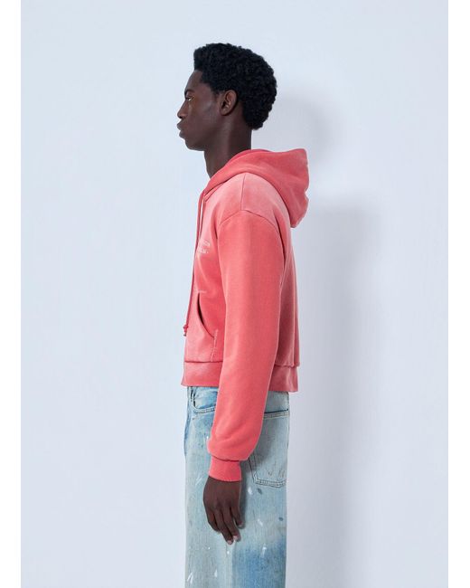 Acne Red Zip-Up Hoodie