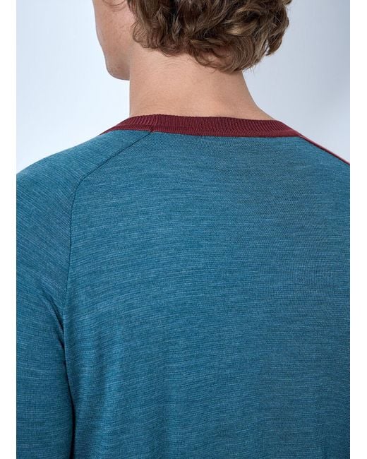 Vivienne Westwood Blue Argyle Sweater for men