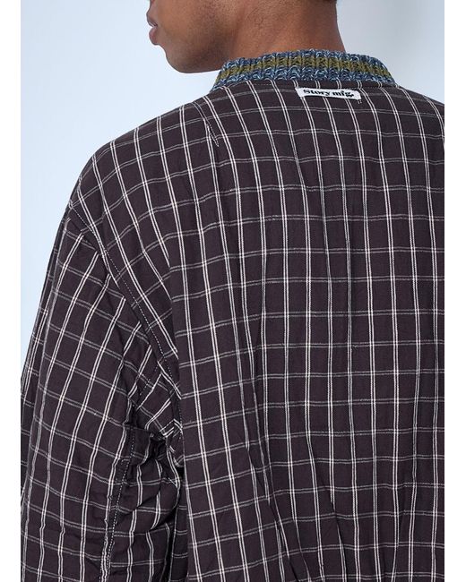 STORY mfg. Blue Embroidered Bomber Jacket for men